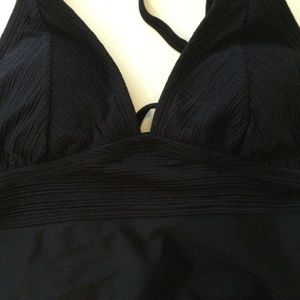 Kona Sol swimsuit top. Black top.